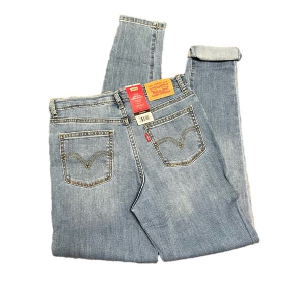 Levi's Girl's 720 Jeans High-Rise Adjustable Waistband Super Skinny Size 14 NWT - Picture 4 of 9